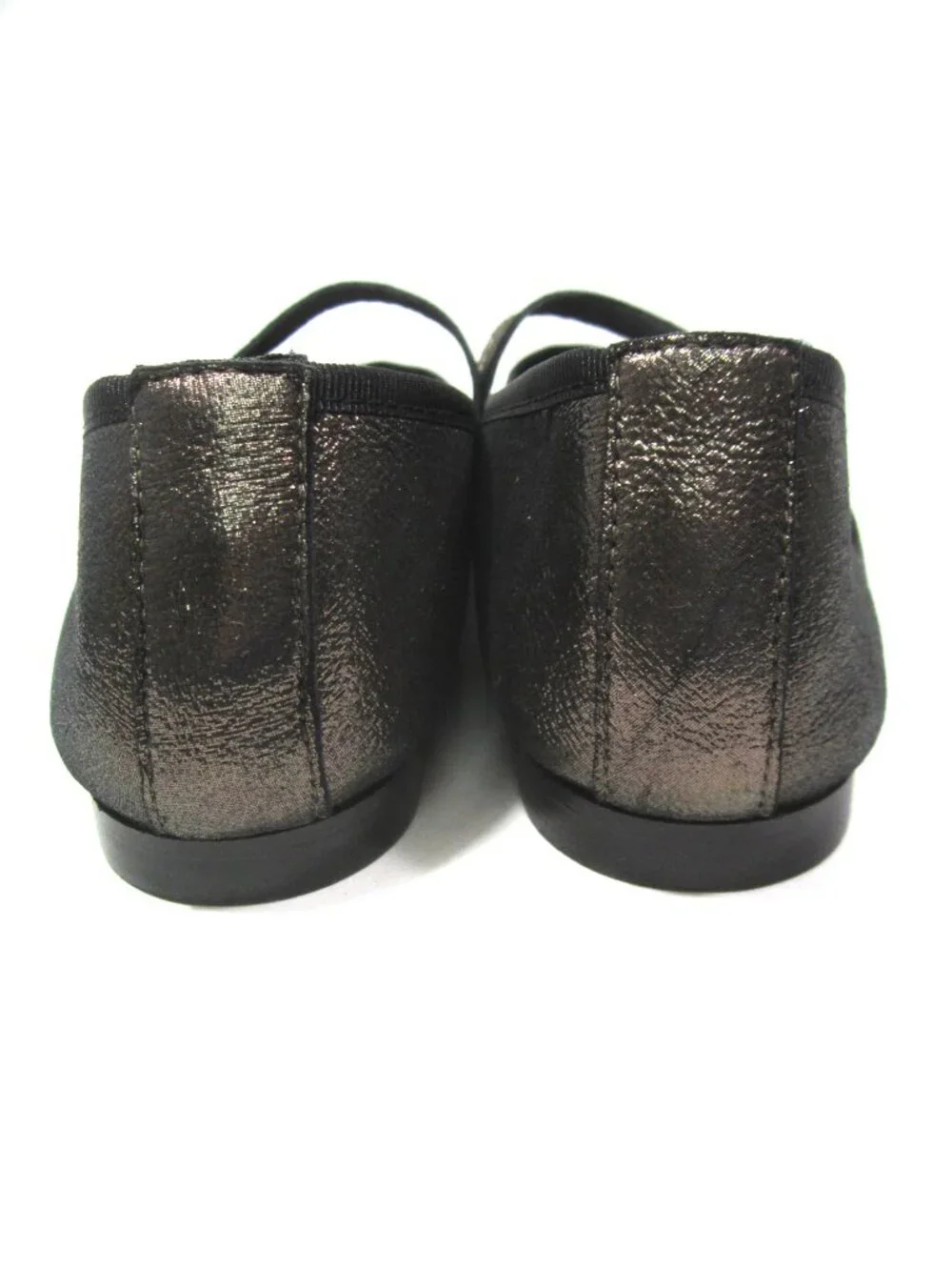 Anthropologie Maypol Size 38 Rota Percival Metallic Flats Black Bronze